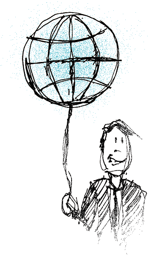 globus ballon mand